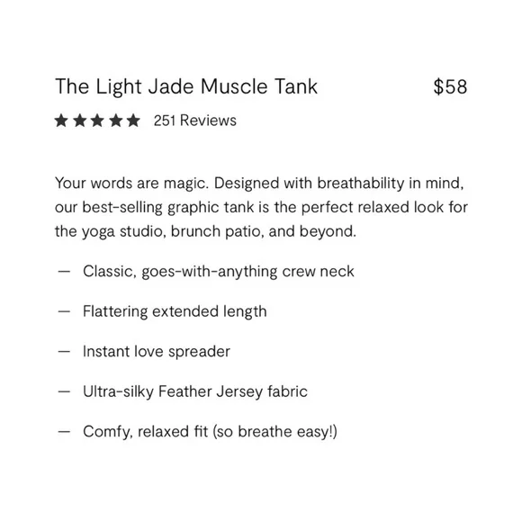 NWT Spiritual Gangster Jade Muscle Tank Top Be The Light Radiate Love White S - Picture 6 of 9